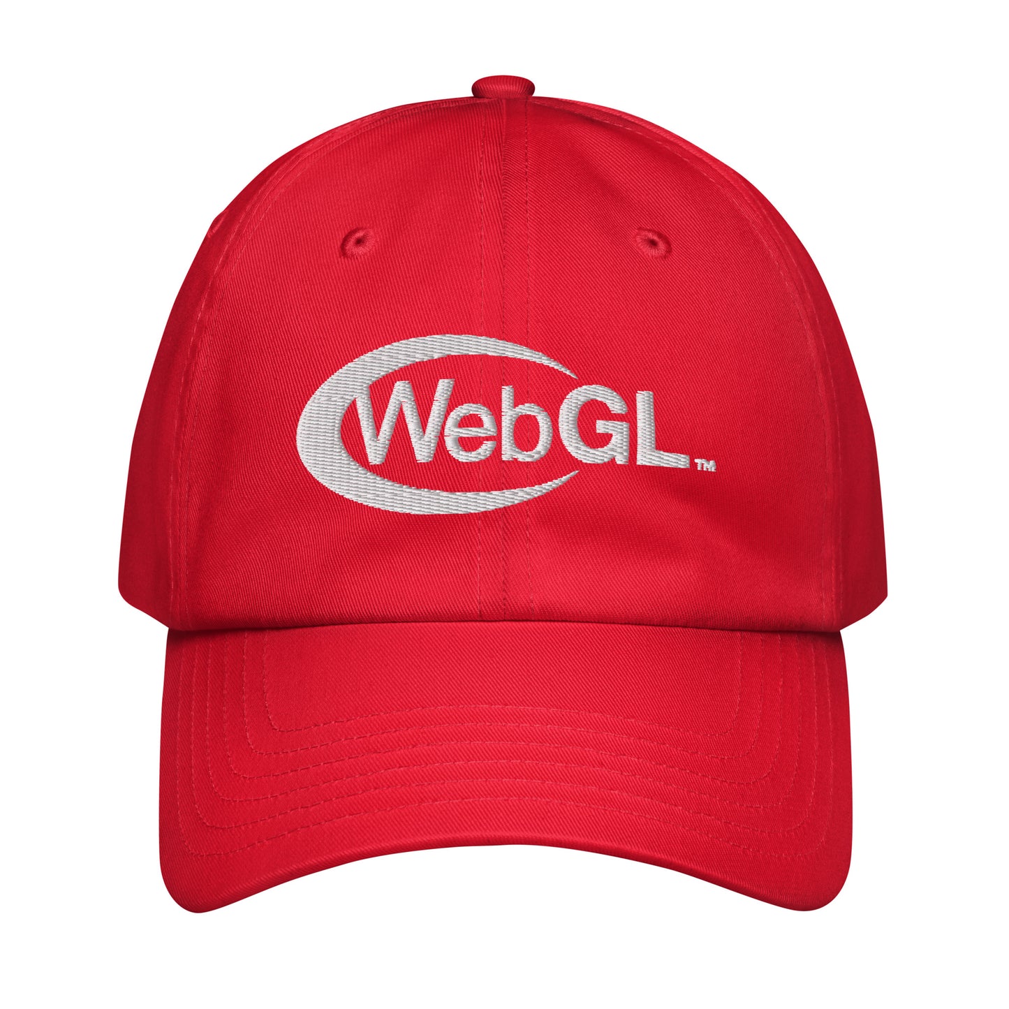 WebGL White Logo Hat