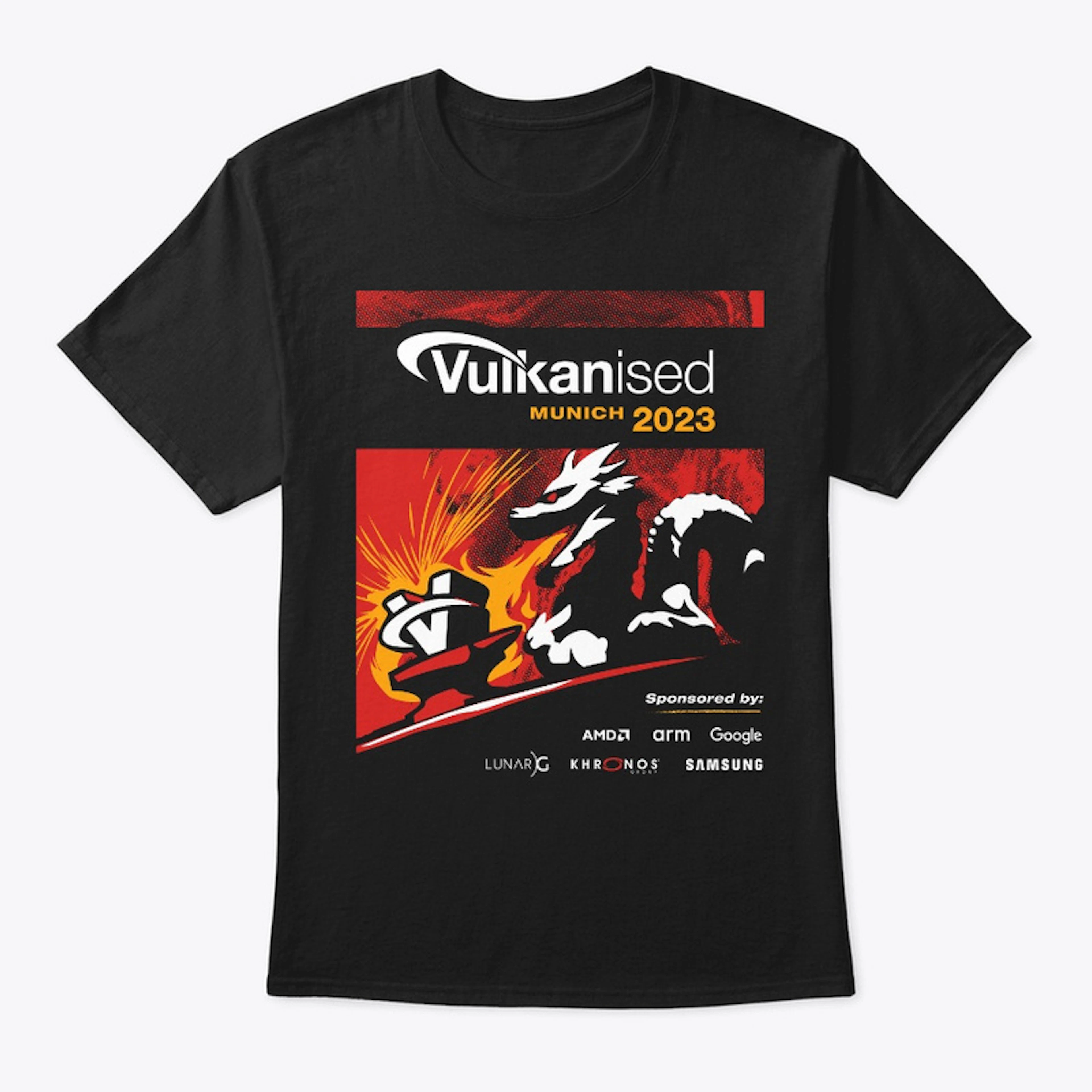 Vulkanised Attendee T-Shirt (Blk) 2023